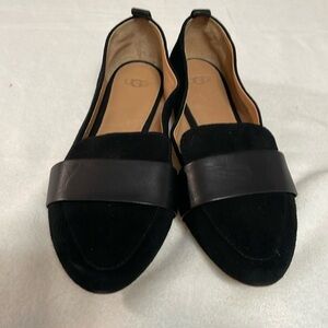 UGG Black Suede Flats.